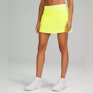 Lululemon Pace Rival MR Skirt Long - Highlight Yellow - 8
